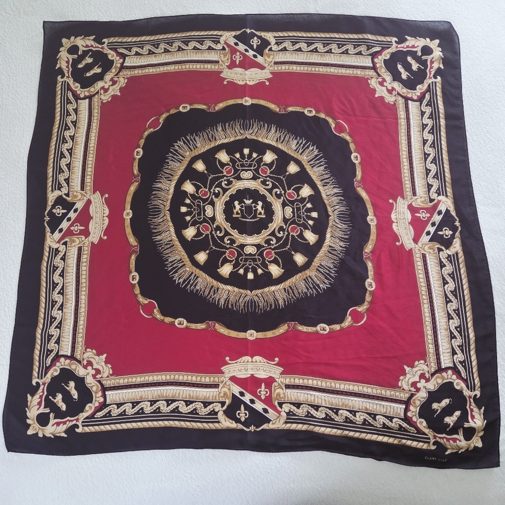 Elaine Gold ✨️ Vintage Square Women's Scarf